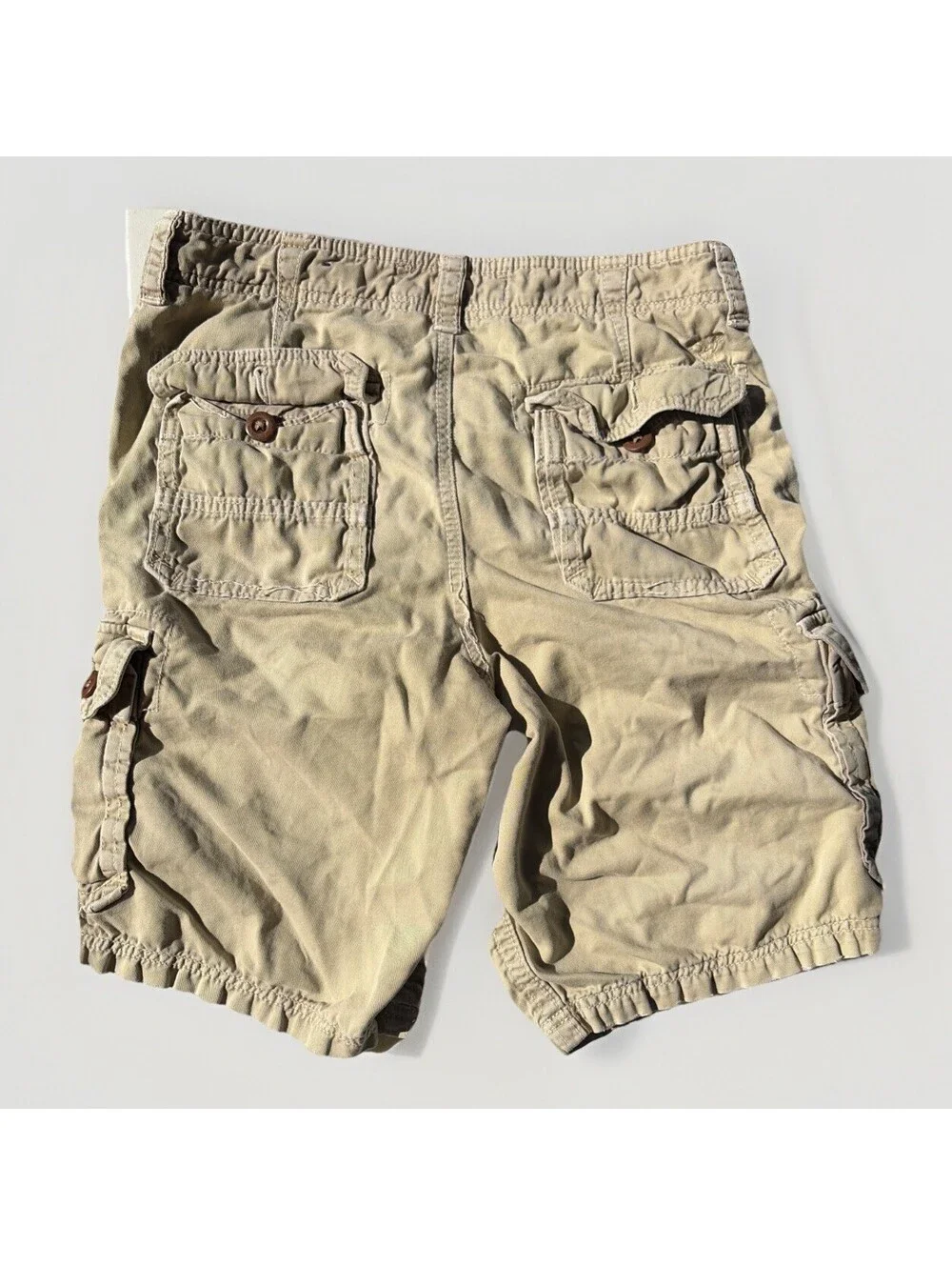 Vintage American Eagle Outfitters Cargo Shorts Mens Size 30 Tan Khaki Classic￼